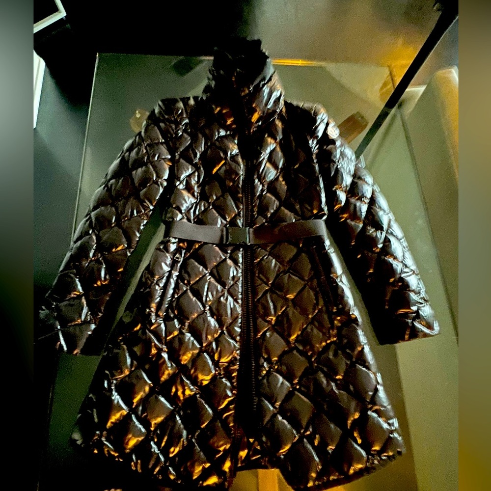 Moncler women’s long quilted down coat - Size 2